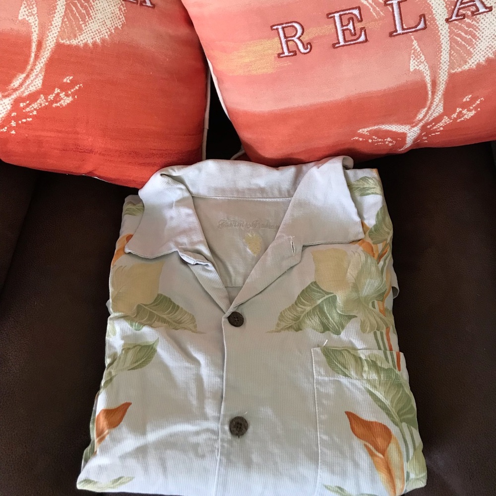 Tommy Bahama, Floral, Short Sleeve, XLX